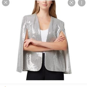 Tahari sequin cape